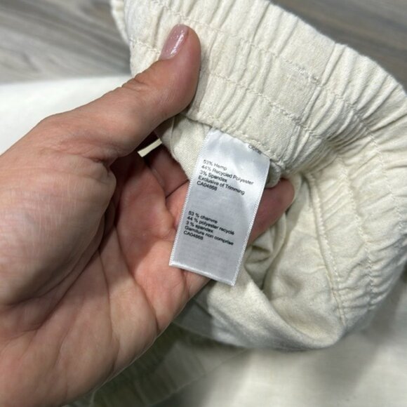 MEC Cream hemp blend fabric Joggers size medium - Picture 7 of 10
